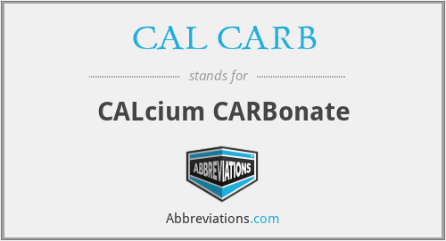 CAL CARB - CALcium CARBonate